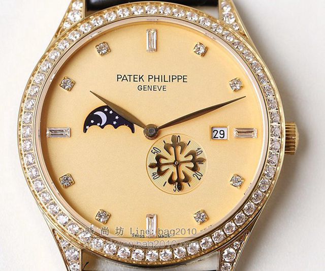 PATEK PHILIPPE手錶 2019最新款情侶對表 百達翡麗月相系列 百達翡麗高端情侶腕表  hds1421